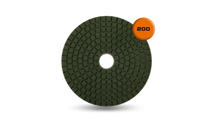 Leštiaci diamantový kotúč RUBI 100 mm - zrnitosť 200 na mokro