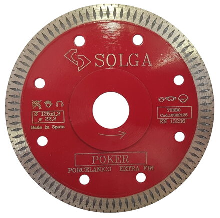 Diamantový kotúč SOLGA 125/22,2 - Ultra tenký