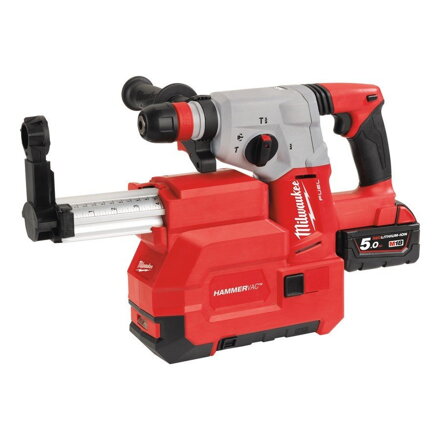 AKU kladivo a vysavač Milwaukee M18 FUEL™ CHXDE-502C SDS-Plus