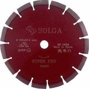 Diamantový kotúč SOLGA 230/22,2 na železobetón a tvrdé materiály