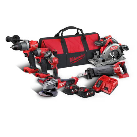 AKU set náradia Milwaukee M18  FUEL™ FPP6C2-502B